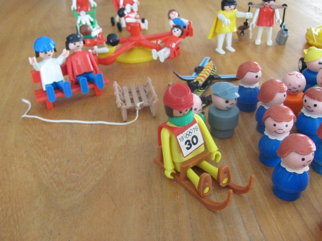 Playmobil - doos met losse stukken, Kinderen en Baby's, Speelgoed | Playmobil, Gebruikt, Losse onderdelen, Overige typen, Ophalen of Verzenden