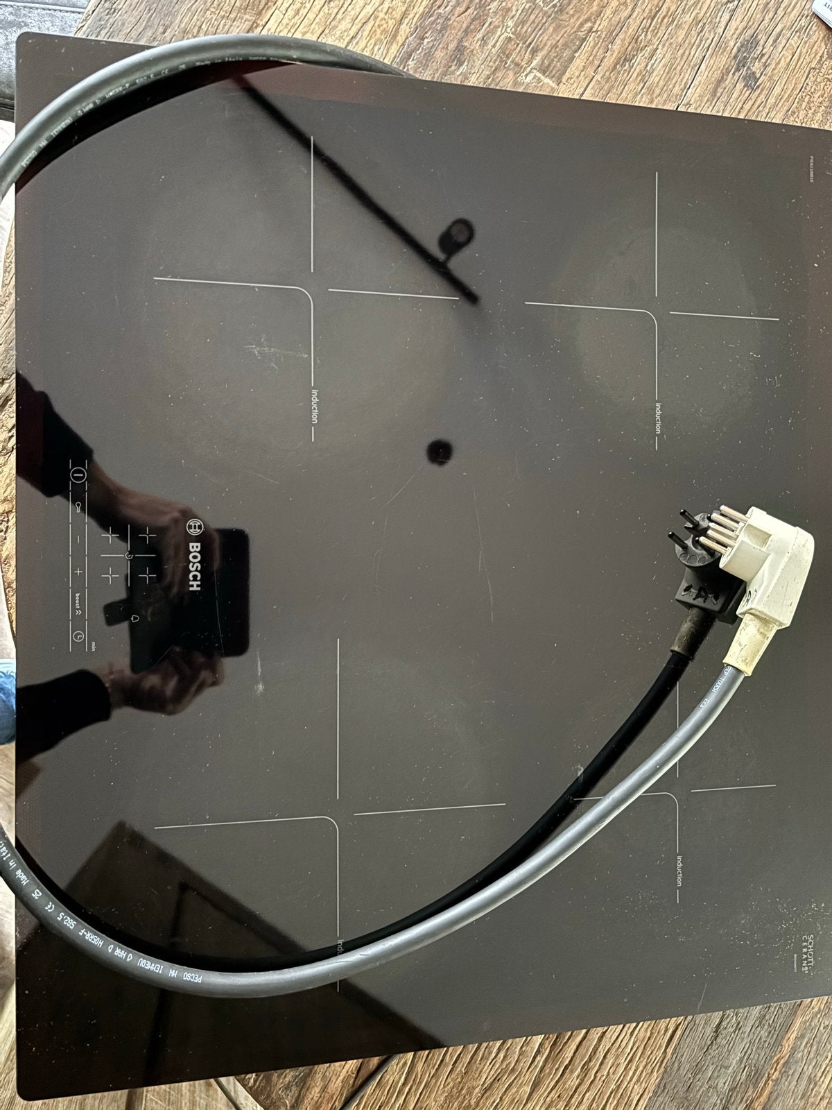 Bosch Inductie Kookplaat - Inbouw 52x59 cm, Ophalen, Gebruikt, 4 kookzones, Inbouw