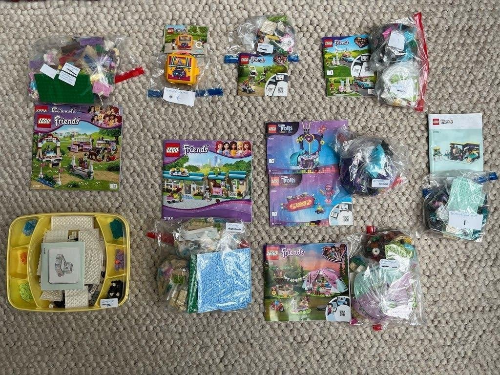 9x LEGO (Friends, Trolls, Dots) van 220 euro voor 66 euro, Compleet, Lego, Friends, Ophalen of Verzenden