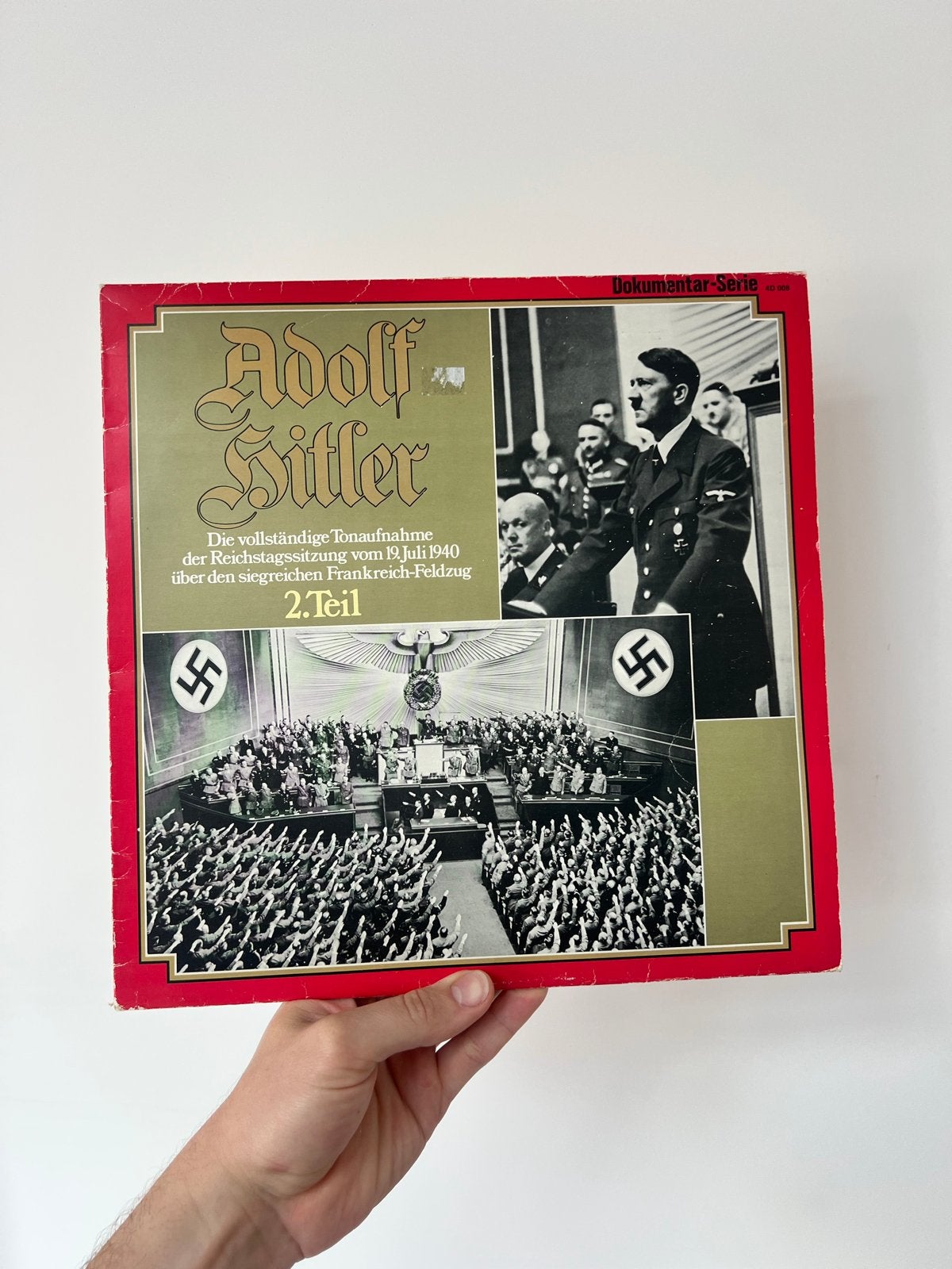 Adolf Hitler - Dokumentar-Serie LP (Deel 2), LP, Gebruikt, Overige genres, Ophalen of Verzenden