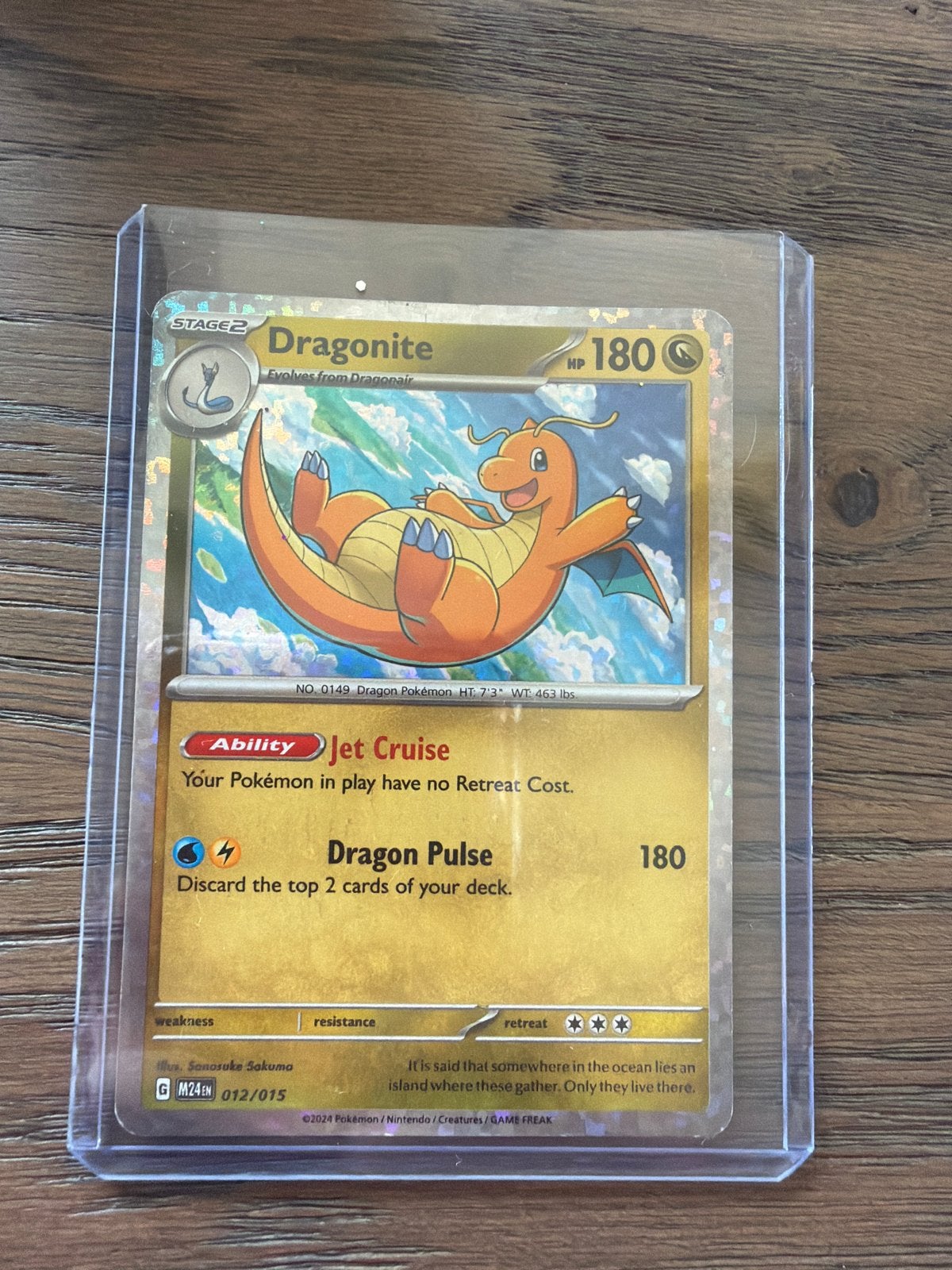 Dragonite Pokémon kaart - G M24N 012/015, Ophalen of Verzenden, Zo goed als nieuw, Losse kaart