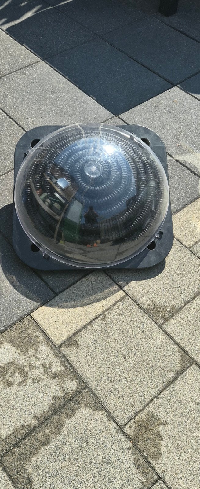 Solar bol zwembad, Ophalen, Gebruikt