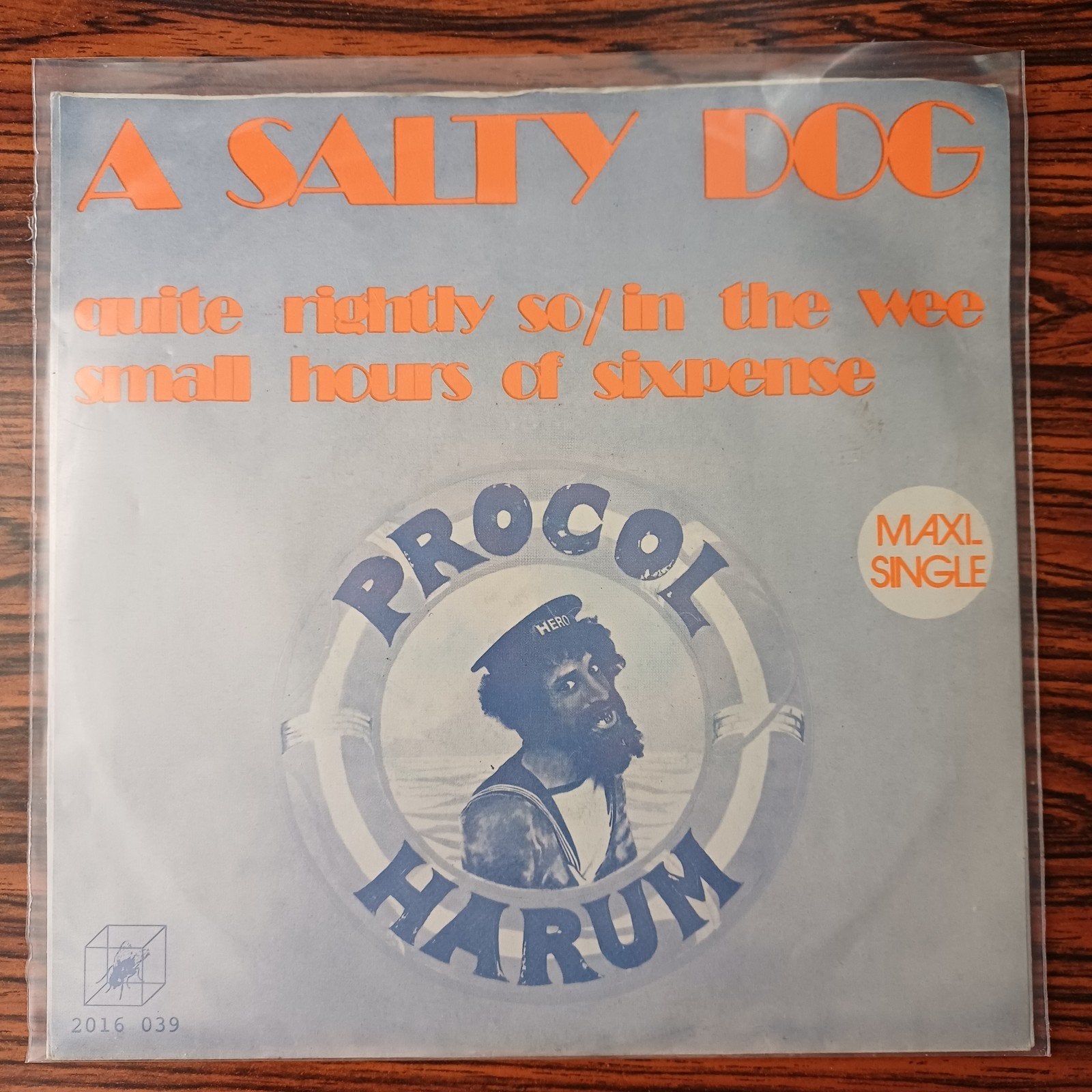 Procol Harum - A Salty Dog / Quite Rightly So (Maxi Single), Gebruikt, Ophalen of Verzenden, EP, EP