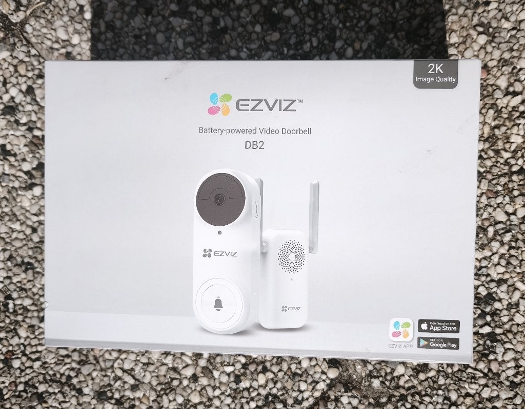 EZVIZ DB2 3MP - Draadloze Video Deurbel, Ophalen, Bewegingsdetectiesensor, Nieuw, Draadloos