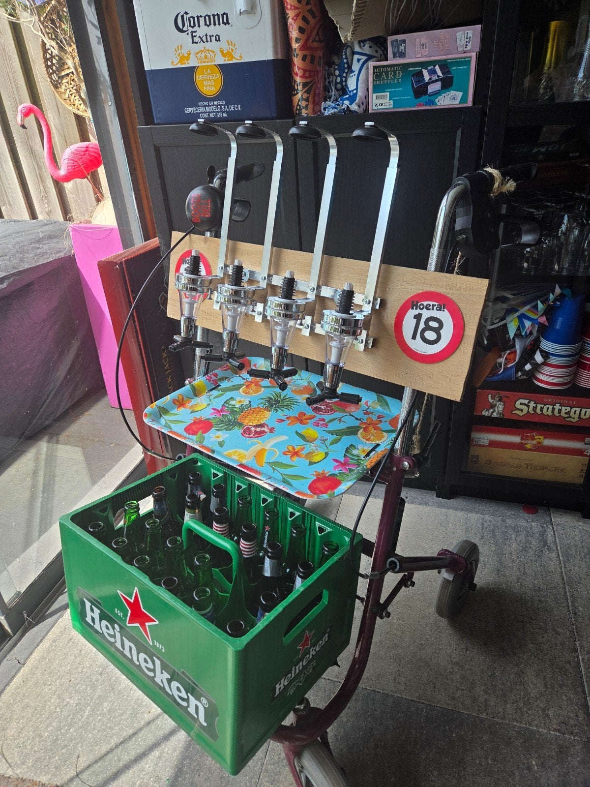 18 jaar rollator, Ophalen