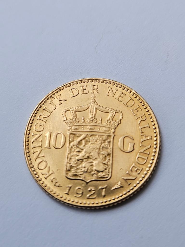 Gouden Tientje Koningin Wilhelmina 1927, Ophalen, Goud, Koningin Wilhelmina, Losse munt