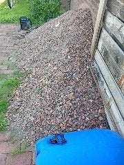 Rode mijnsteen gratis af te halen in Grootebroek, Tuin en Terras, Ophalen of Verzenden, Beton, Klinkers