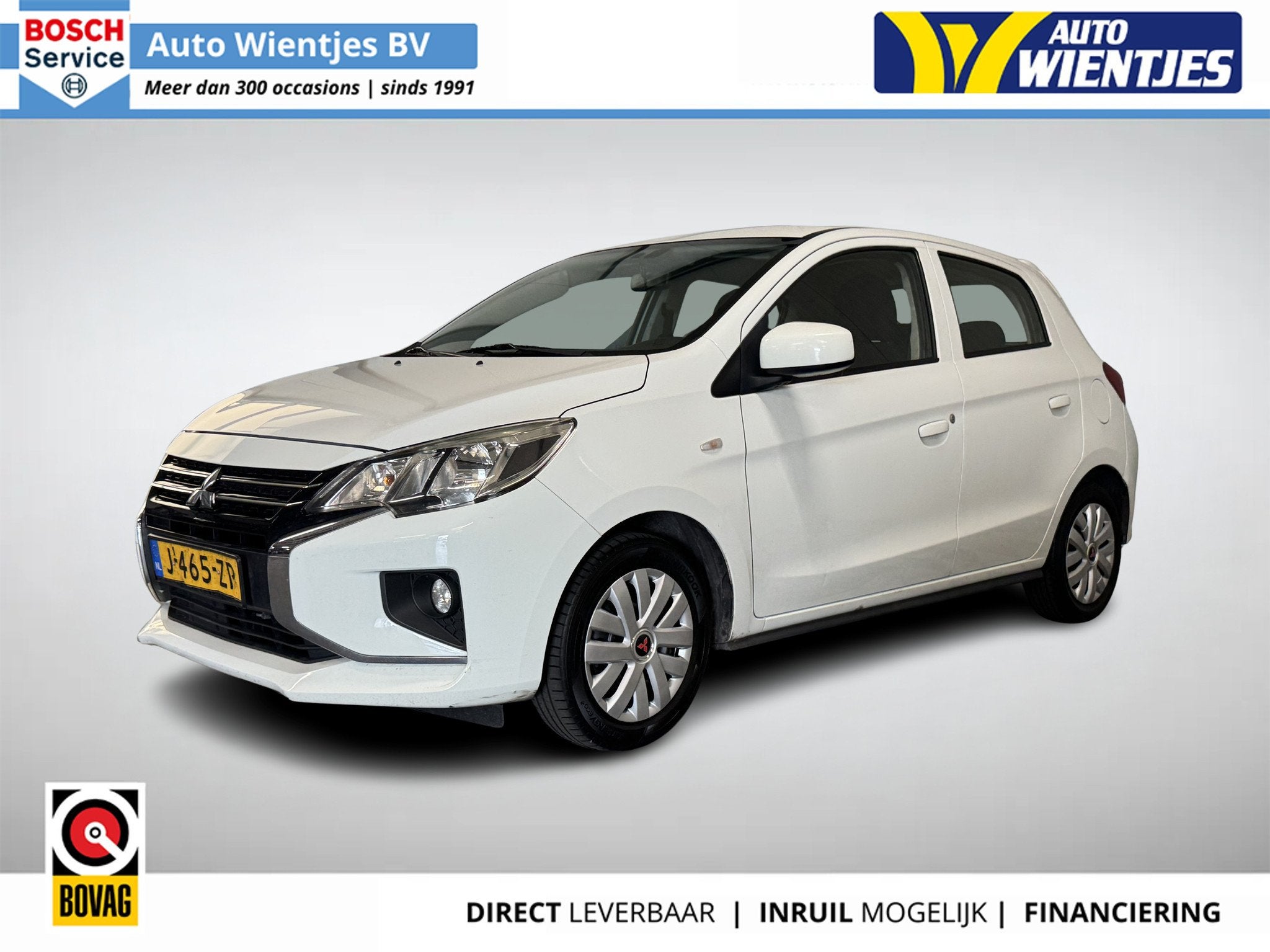 Mitsubishi Space Star 1.0 | Cool+ 5-Drs | Airco, Auto's, Voorwielaandrijving, Gebruikt, Euro 6, Wit