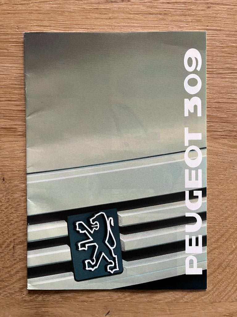 Autofolder/Brochure Peugeot 309 1989, Ophalen of Verzenden, Nieuw, Peugeot