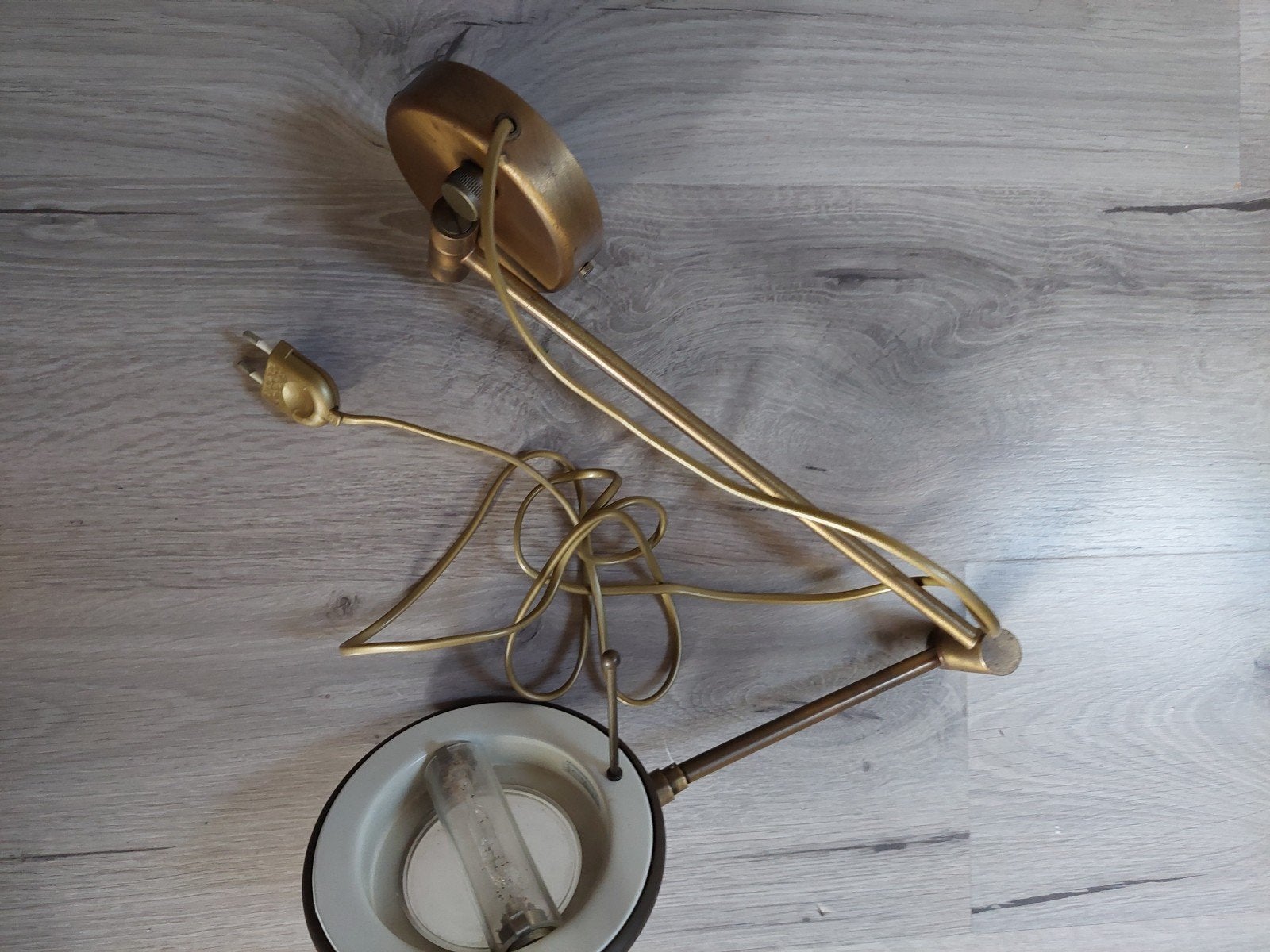 Steinhauer wandlamp met flexibele arm en stekker, Gebruikt, Overige fittingen, Ophalen of Verzenden, Leeslamp