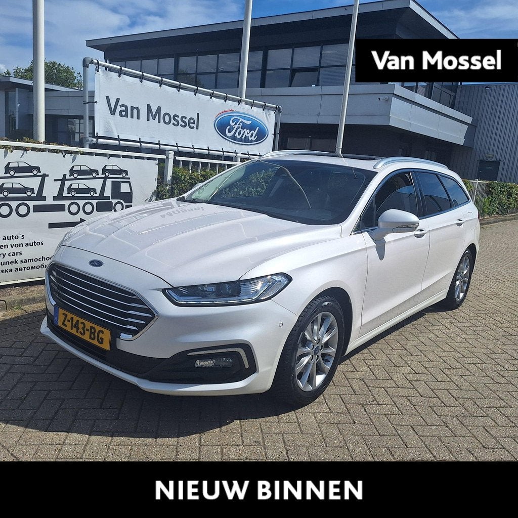 Ford Mondeo Wagon 2.0 IVCT HEV Titanium | Hybrid | Adaptive, Auto's, Ford, Gebruikt, 4 cilinders, Leder, Hybride Elektrisch/Benzine