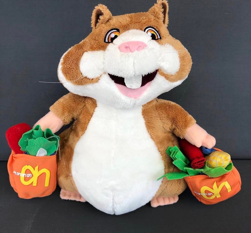 Vintage AH Hamster Knuffel, Kinderen en Baby's, Ophalen of Verzenden, Zo goed als nieuw, Overige typen