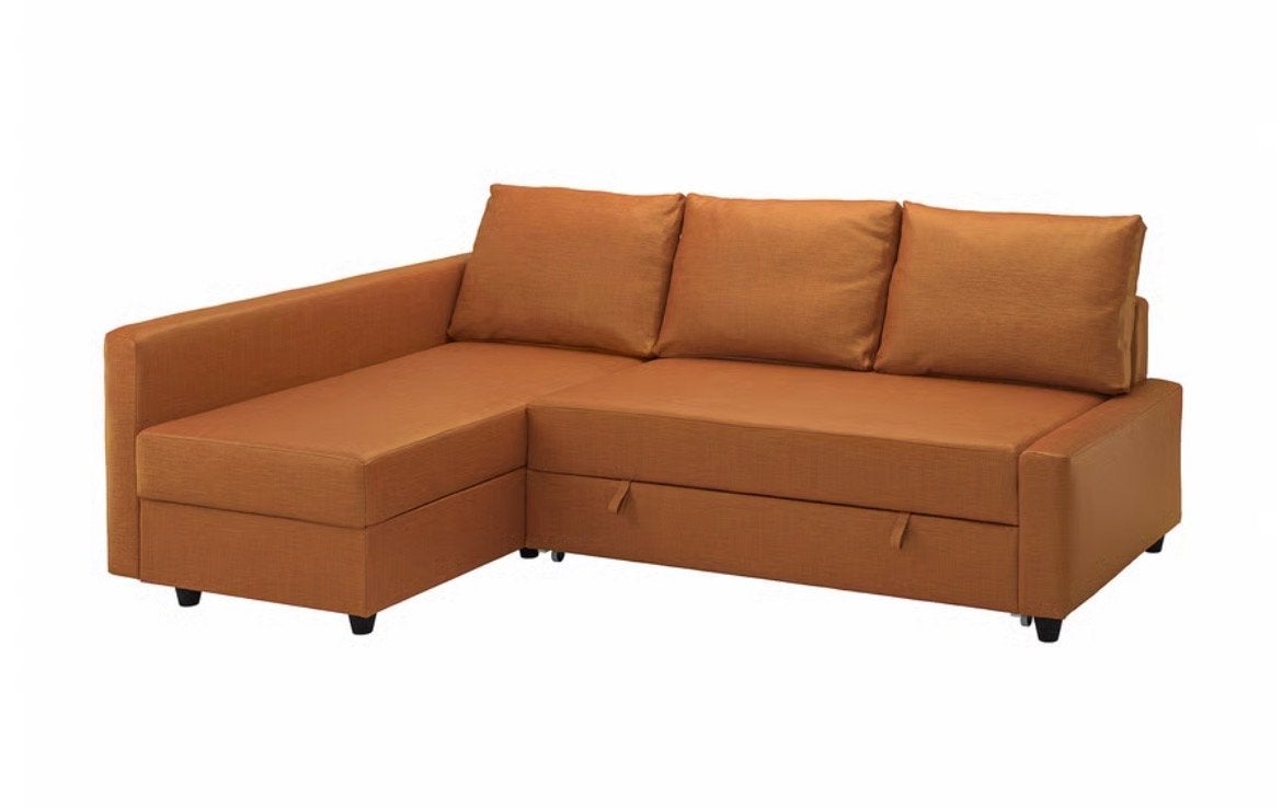IKEA FRIHETEN Gratis Slaapbank Rood, Ophalen, Gebruikt, Tweepersoons, Overige maten