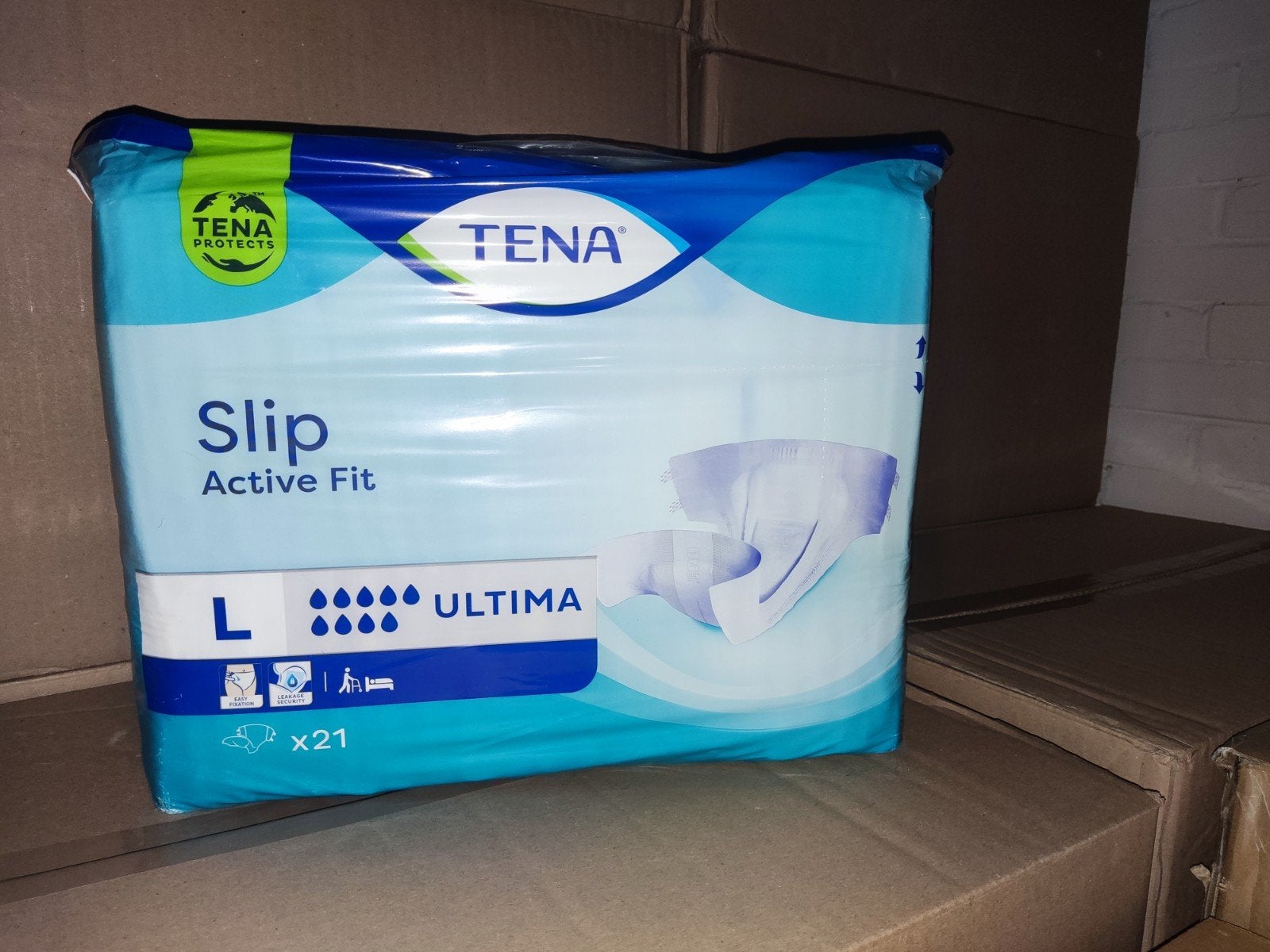 Tena Slip Activ Fit Ultima Large (plastic), meerdere pakken, Ophalen of Verzenden, Nieuw