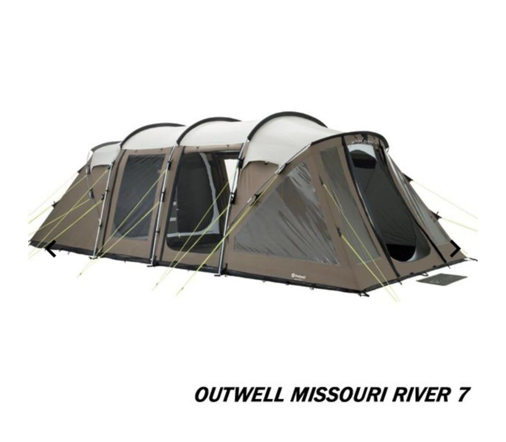 Tent groot, 7 persoons, katoen, Outwell, Ophalen, Gebruikt