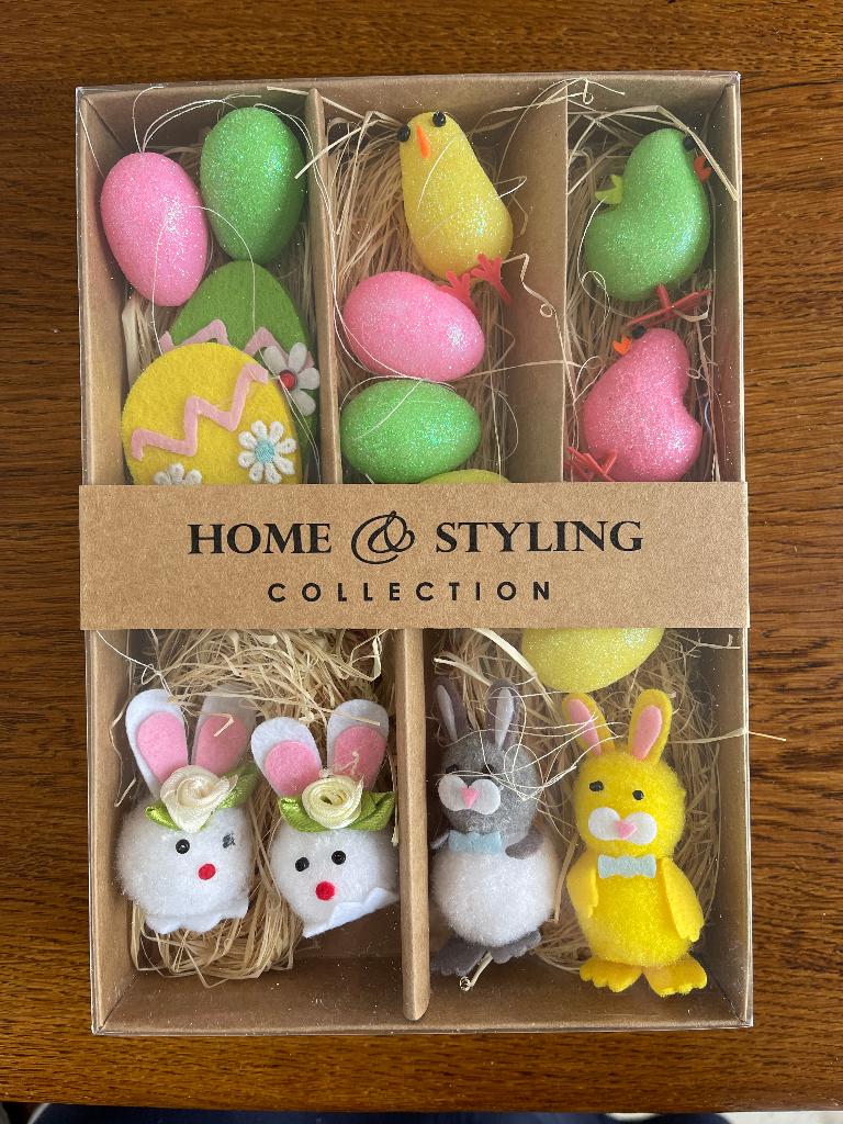 Pasen "Home & Styling" Paasfiguurtjes in Doos Nieuw, Diversen, Pasen, Ophalen of Verzenden, Nieuw