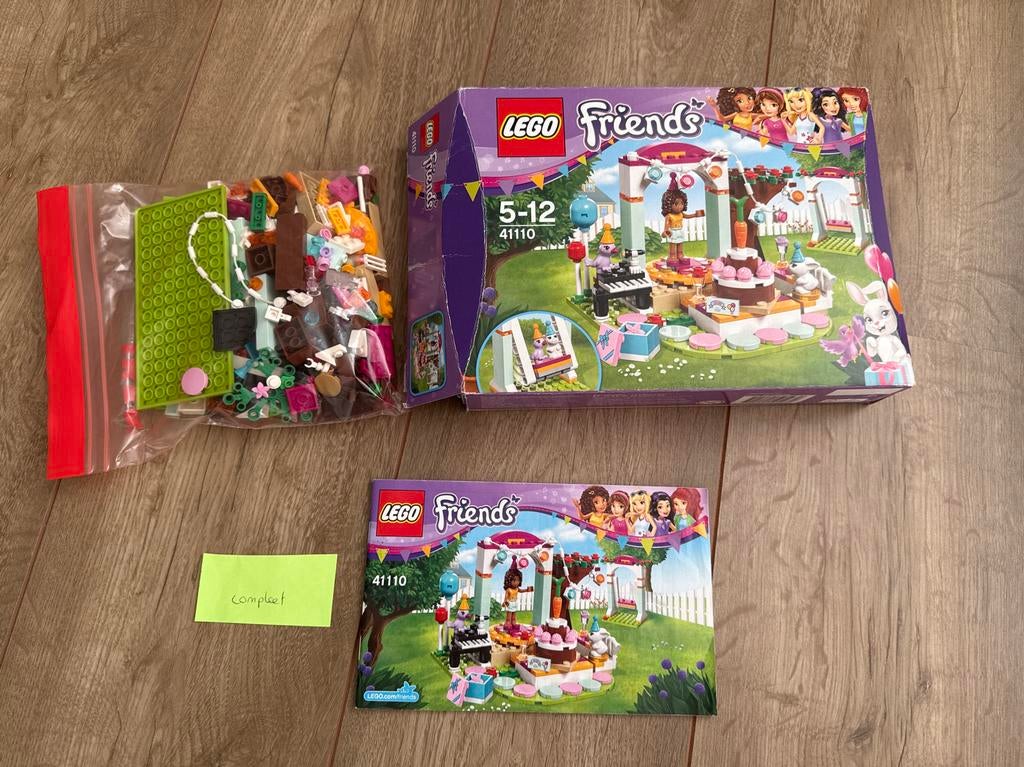 Lego Friends 41110 Verjaardagsfeest - Compleet met doos, Gebruikt, Lego, Friends, Ophalen of Verzenden