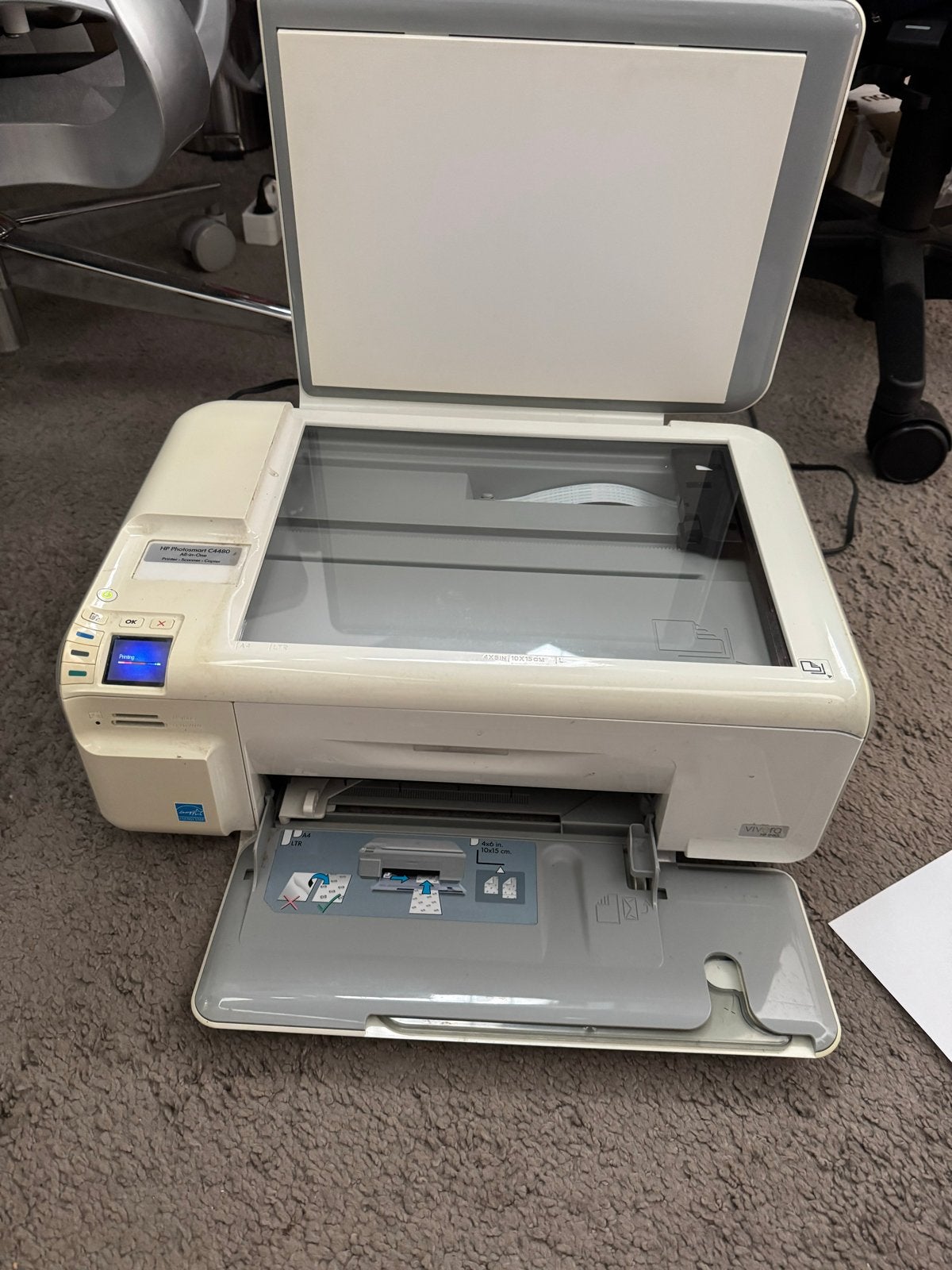 HP Photosmart C4480 All-in-One Printer Scanner Copier, Computers en Software, Printers, Gebruikt, All-in-one, Inkjetprinter, Kleur printen