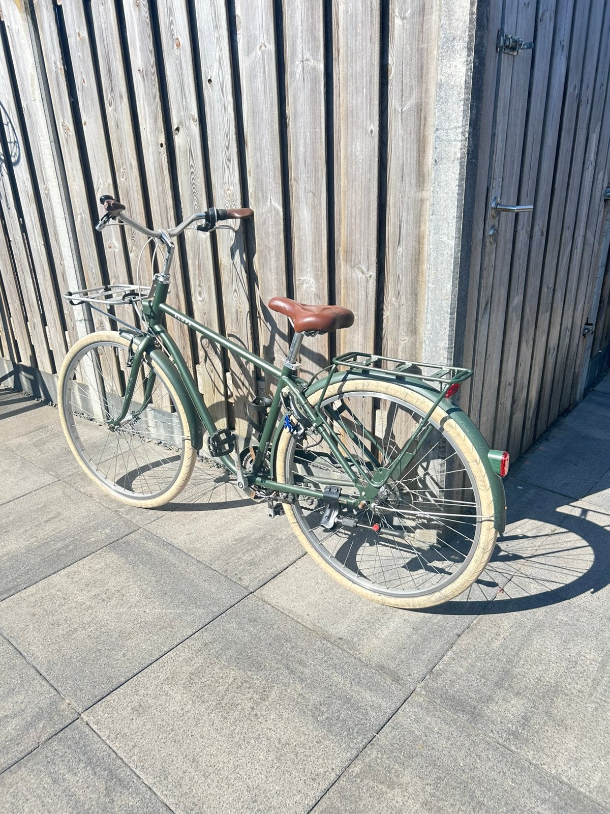Stoere groene stadsfiets nette staat, Ophalen, Gebruikt