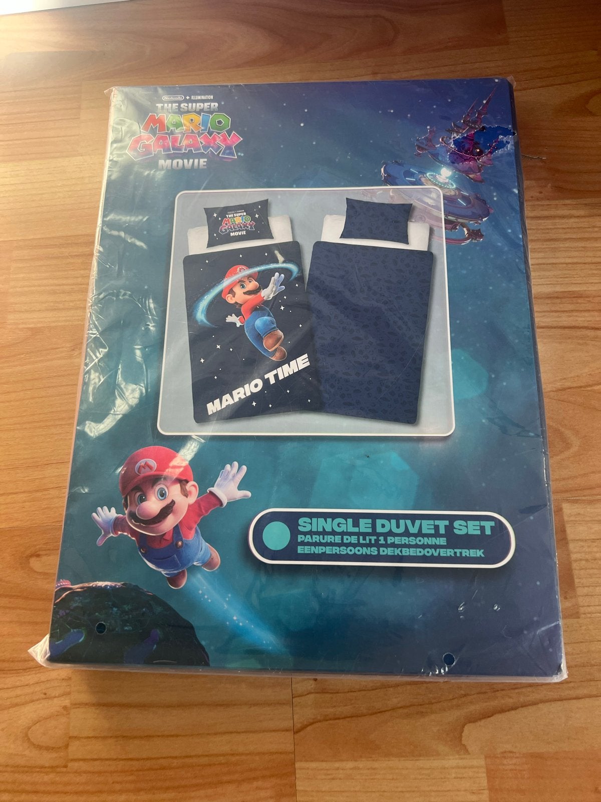 Dekbedovertrek Super Mario Galaxy - Eenpersoons, Eenpersoons, Blauw, Dekbedovertrek, Nieuw