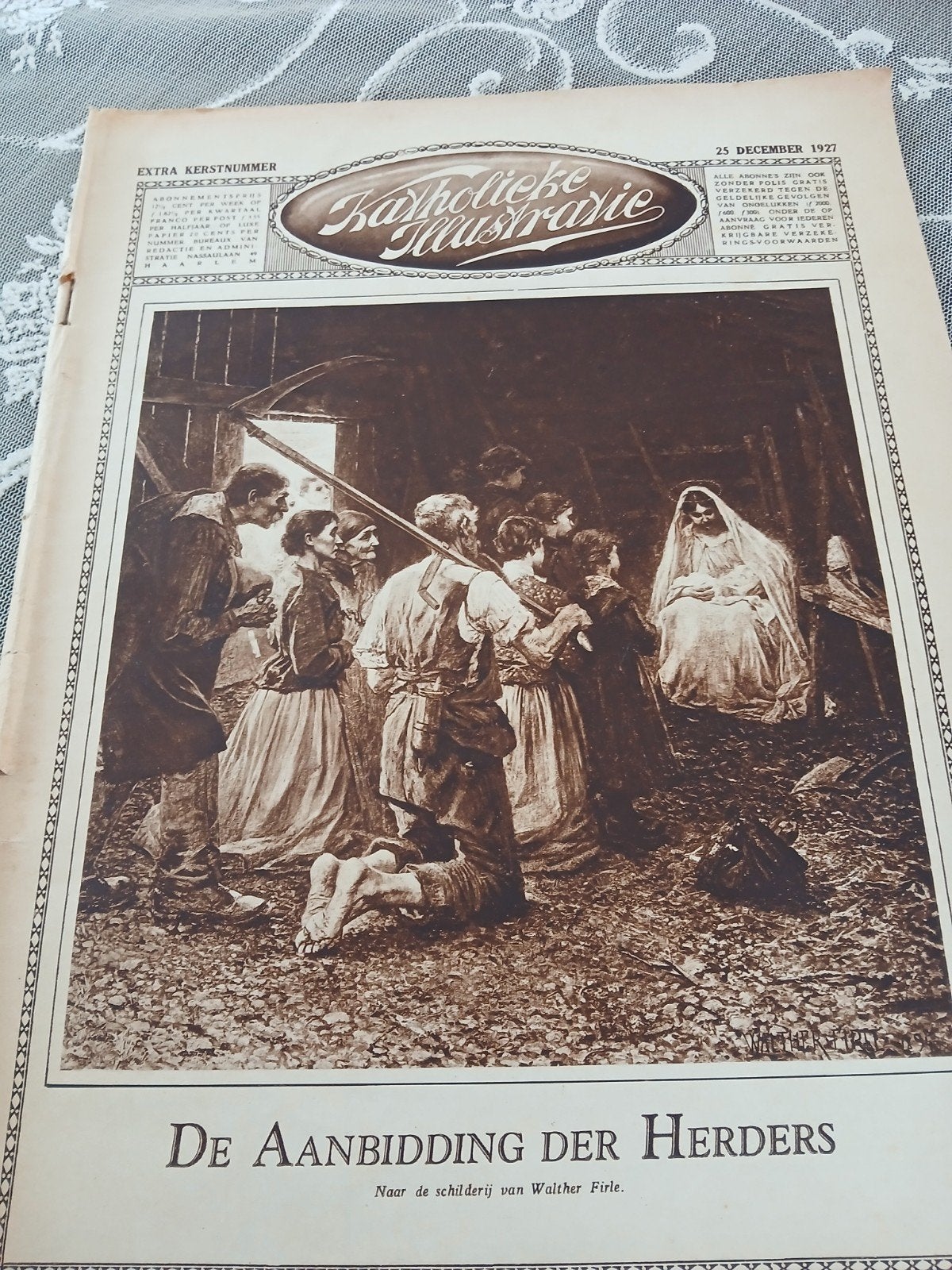 Extra kerstnummer Katholieke Illustratie 1927, Ophalen of Verzenden