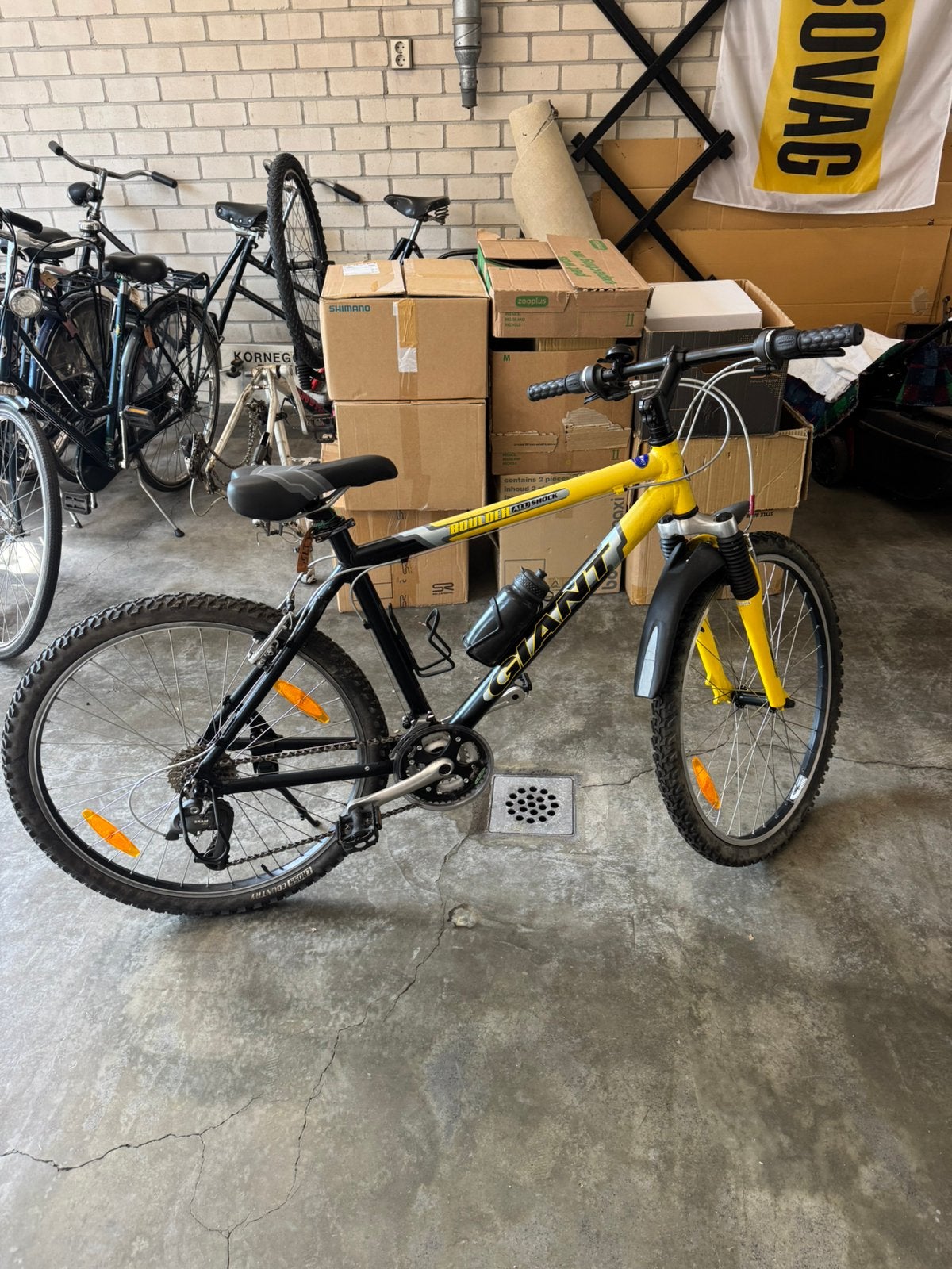 Giant A.T.B fiets 19 inch geel/zwart (Nr: 2262), 49 tot 53 cm, Ophalen, Zo goed als nieuw, Giant