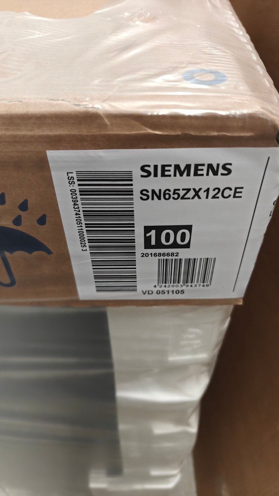 Siemens SN65ZX12CE Vaatwasser - Nieuw in doos, Witgoed en Apparatuur, Minder dan 85 cm, 60 cm of meer, Nieuw, Ophalen of Verzenden