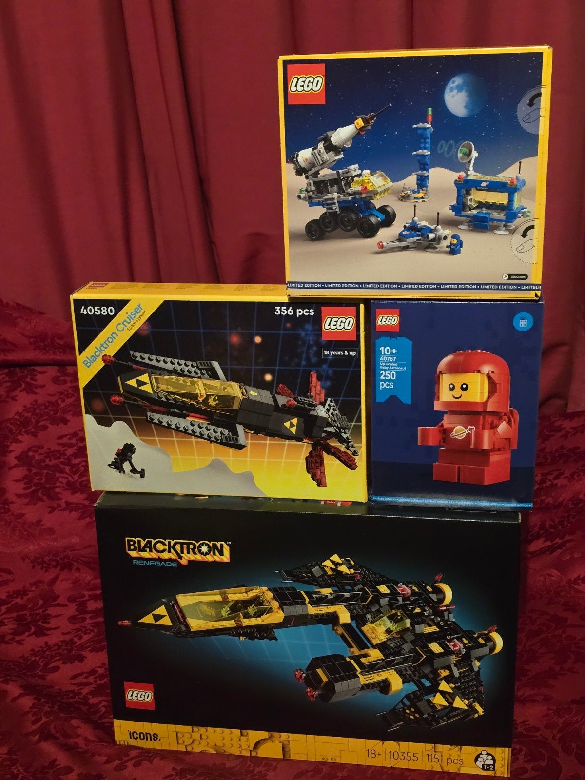 LEGO Blacktron Renegade, Blacktron Cruiser, Baby Astronaut, Ophalen of Verzenden