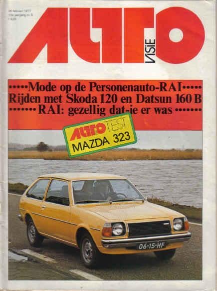 Autovisie 5 1977 : Mazda 323 - Skoda 120 - Datsun 180 B, Ophalen of Verzenden, Gelezen, Algemeen