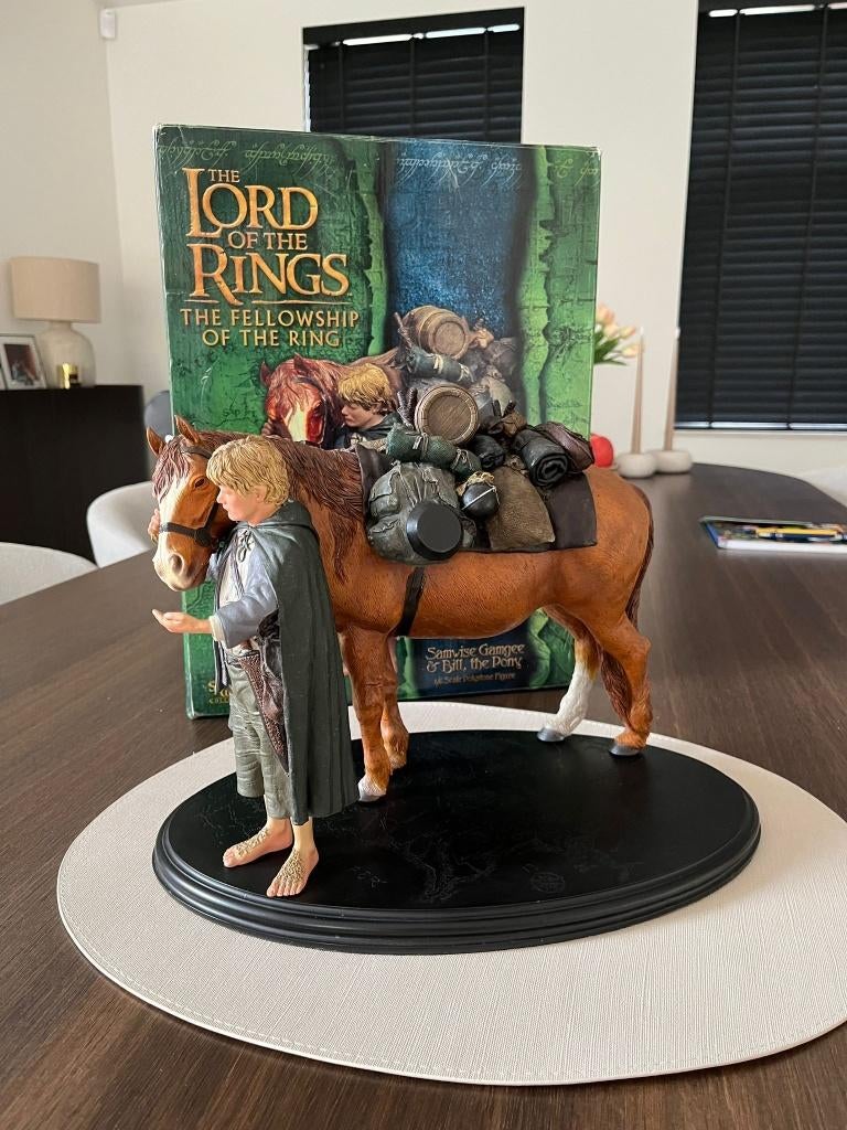 Sam & Bill the Pony Lord Of The Rings Sideshow Weta, Ophalen of Verzenden, Zo goed als nieuw, Beeldje of Buste
