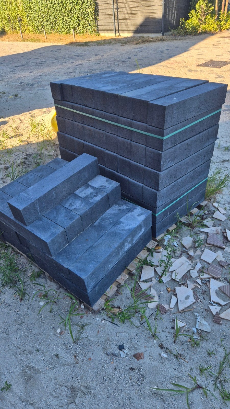 87 stuks Linia Palisade 60x12x12 cm Strak Antraciet - Nieuw, Ophalen, Overige typen, Nieuw, Minder dan 20 cm