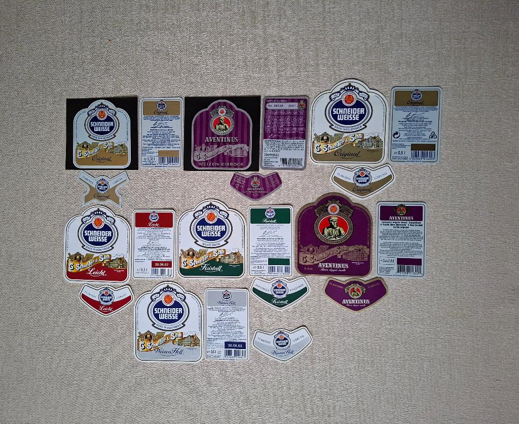 Bieretiketten Duitsland set 5, Verzamelen, Biermerken, Ophalen of Verzenden, Nieuw, Glas of Glazen, Overige merken