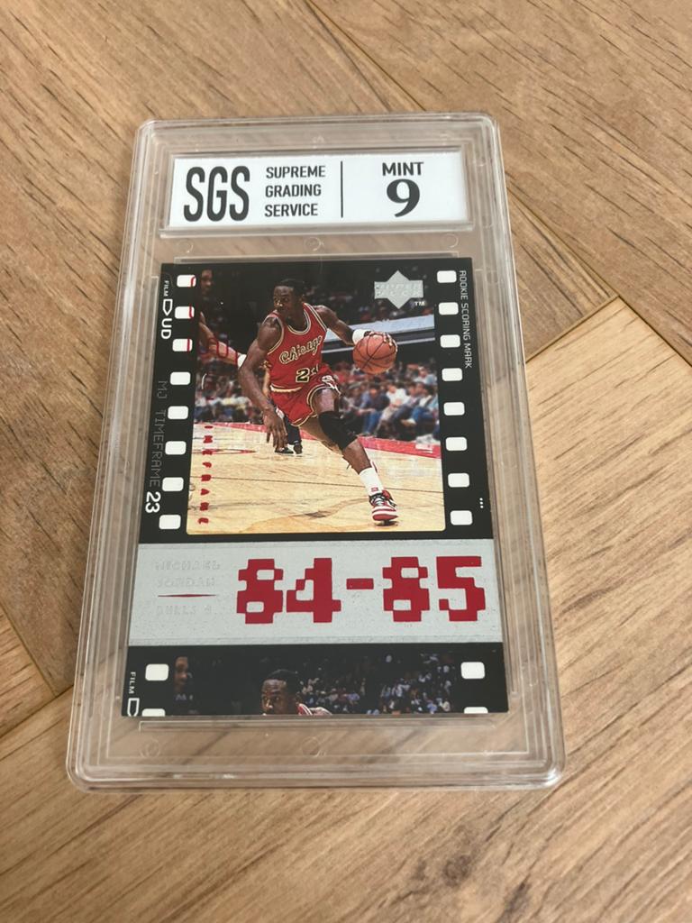 Michael jordan nba 84-85 mint 9, Hobby en Vrije tijd, Stickers en Plaatjes, Ophalen of Verzenden, Zo goed als nieuw, Plaatje