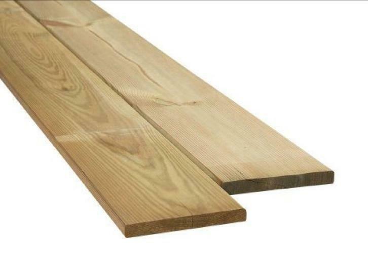 Geïmpregneerd Grenen schutting plank geschaafd tuinhout, 1 tot 2 meter, Minder dan 3 meter, Verzenden, Nieuw