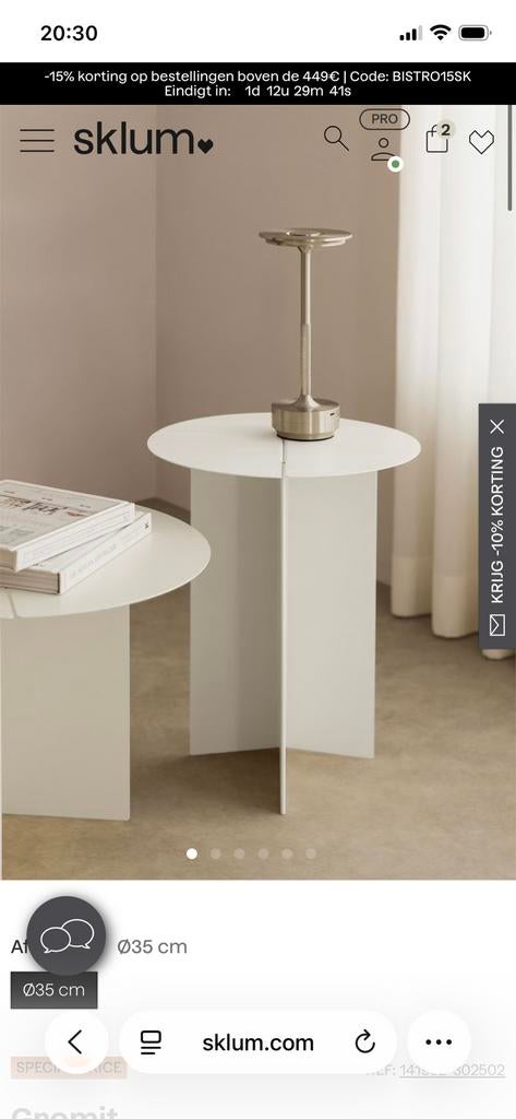 Sklum bijzettafel set, Ophalen, Nieuw