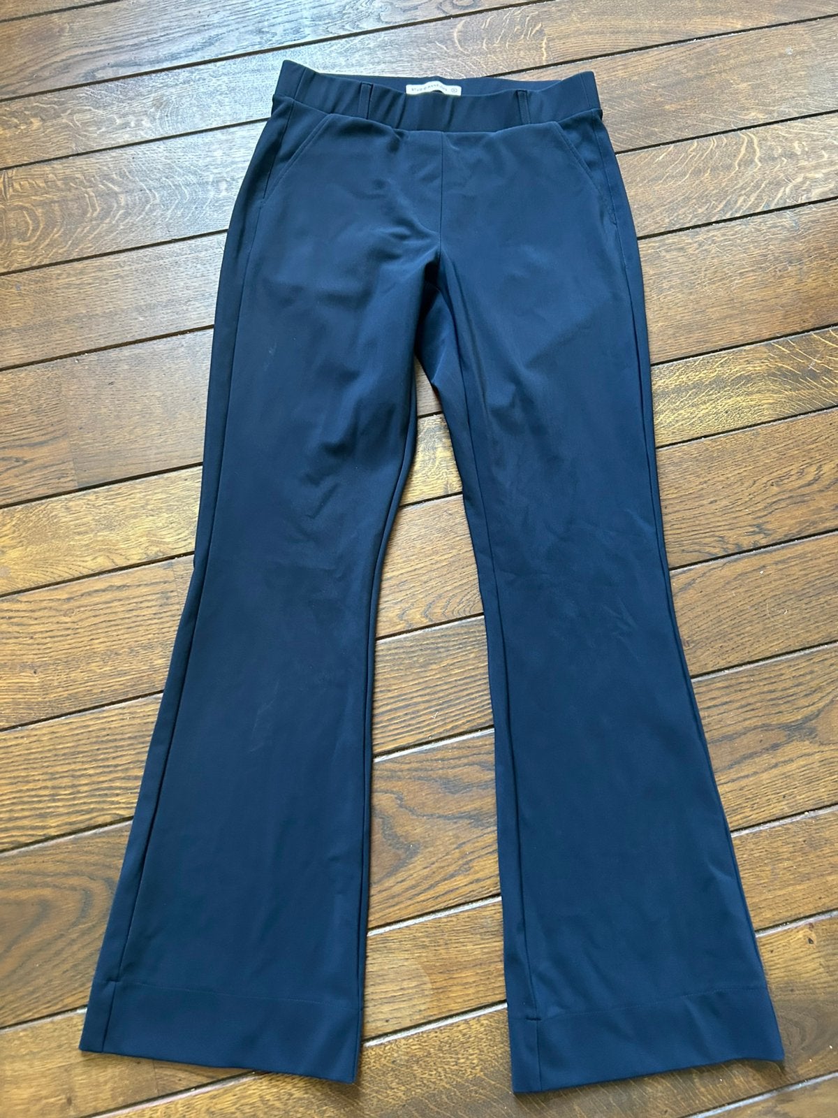 Dark Blue Studio Anneloes Flared Flair bonded broek S, Kleding | Dames, Broeken en Pantalons, Zo goed als nieuw, Maat 36 (S), Lang