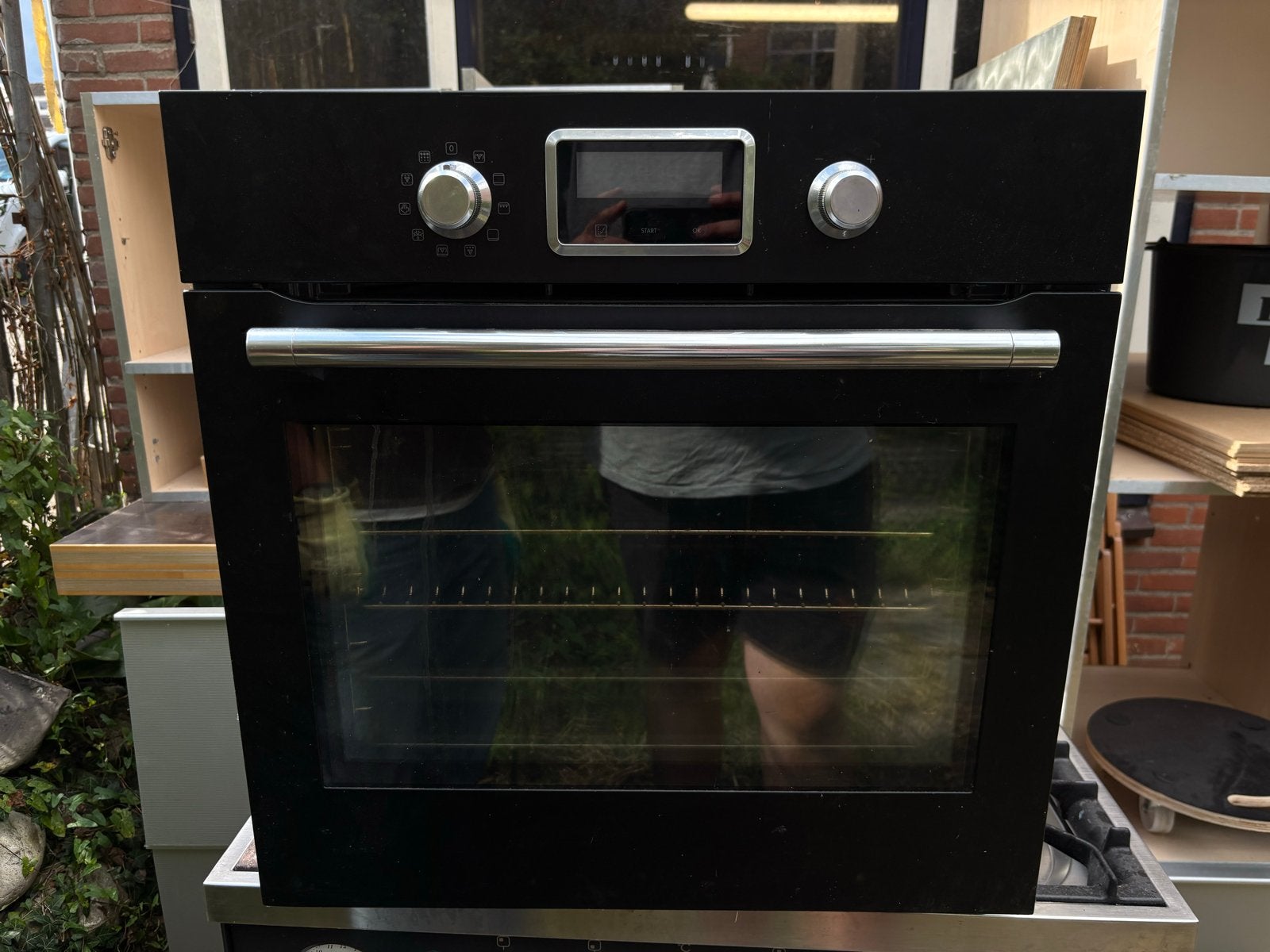 IKEA SMAKSAK Oven - Zwart Inbouw Heteluchtoven, Witgoed en Apparatuur, Ovens, Gebruikt, Ophalen of Verzenden, Heteluchtoven, Inbouw