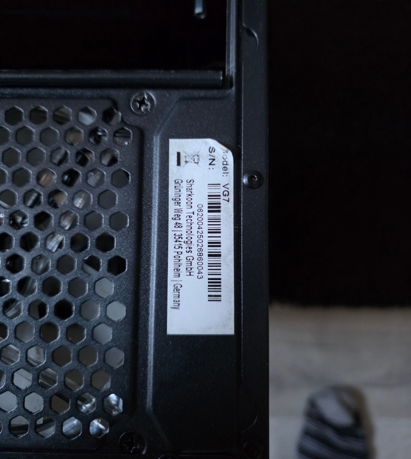 Sharkoon VG7-W ATX PC Behuizing met 3 RGB Fans, Computers en Software, Ophalen of Verzenden, Gebruikt