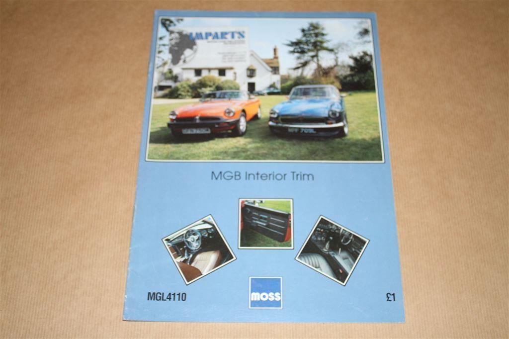 MG - MGB Interior Trim Catalogue, Auto diversen, Handleidingen en Instructieboekjes, Ophalen of Verzenden