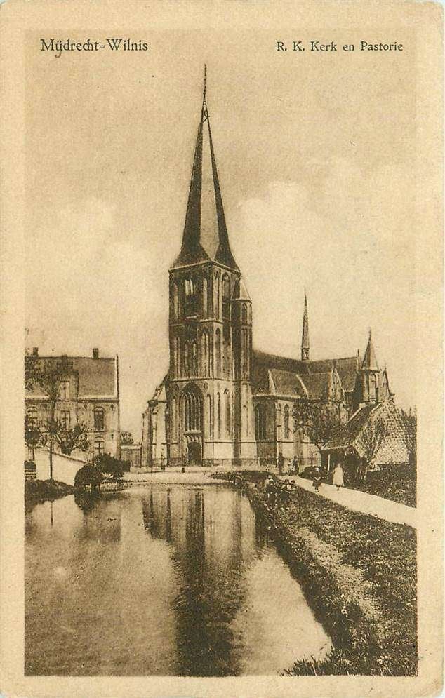 304-056-035 Mijdrecht-Wilnis RK Kerk en Pastorie, Verzamelen, Verzenden, Voor 1920, Utrecht