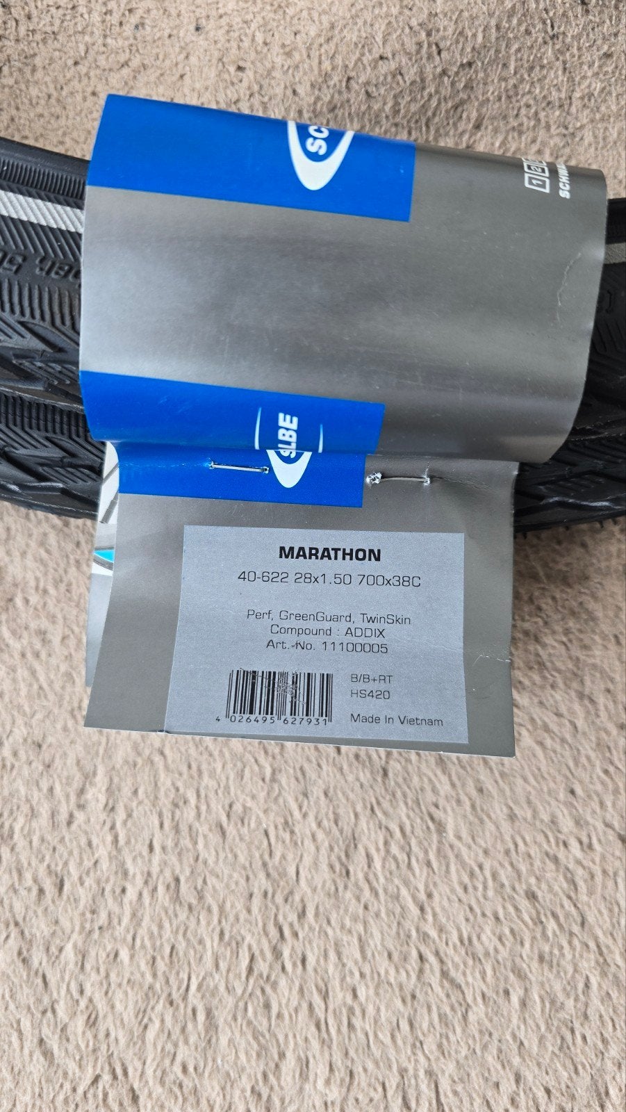 Twee Schwalbe Marathon Fietsband   40-622 Nieuw, Ophalen, Band, Schwalbe, Elektrische fiets