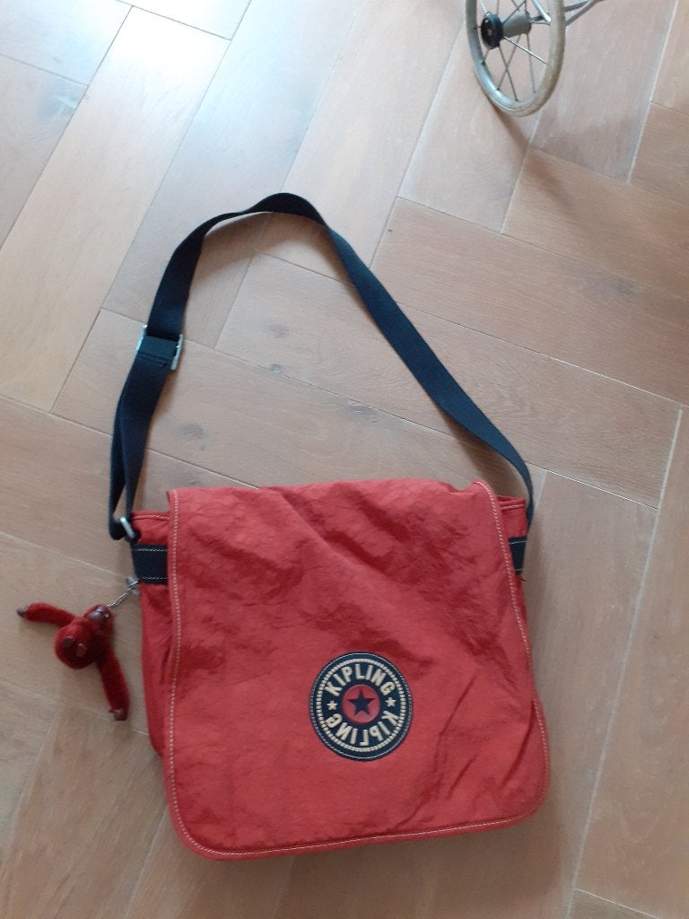KIPLING schoudertas schooltas oranje *eureka*, Ophalen of Verzenden, Gebruikt, Oranje, Kipling