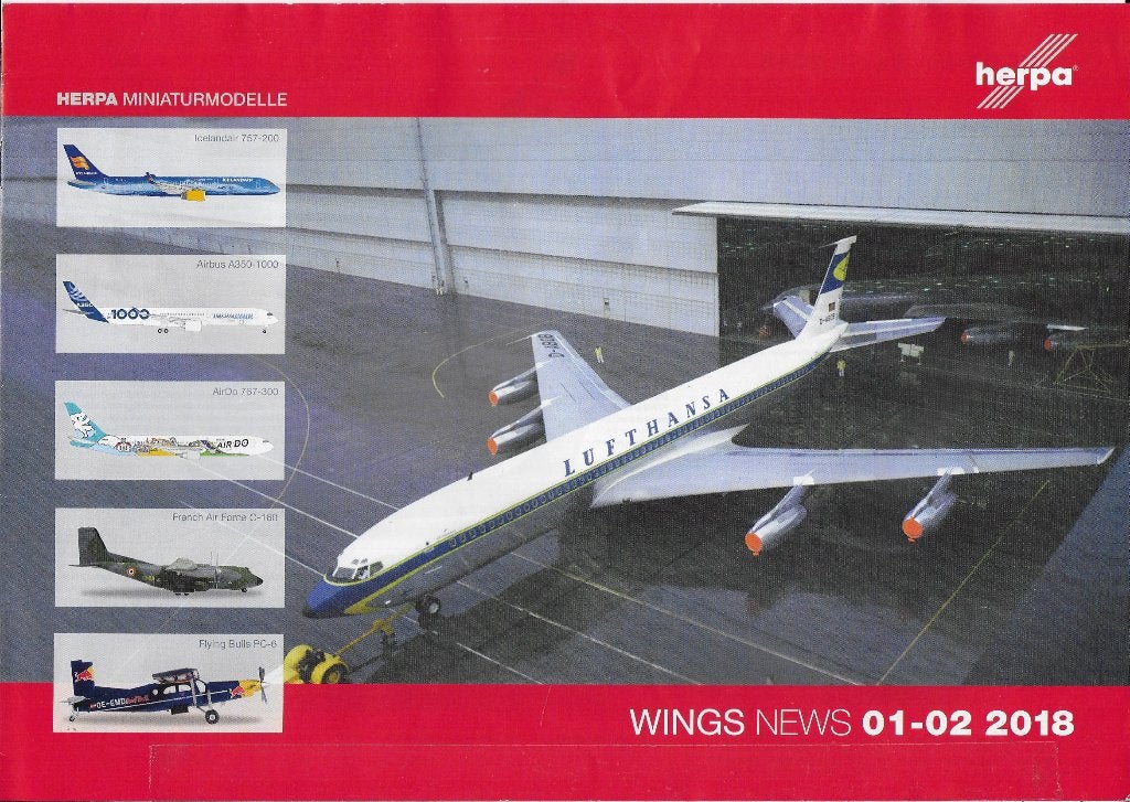 Catalogus Herpa Wings nieuws 2018  7 pagina's, Ophalen of Verzenden, Zo goed als nieuw