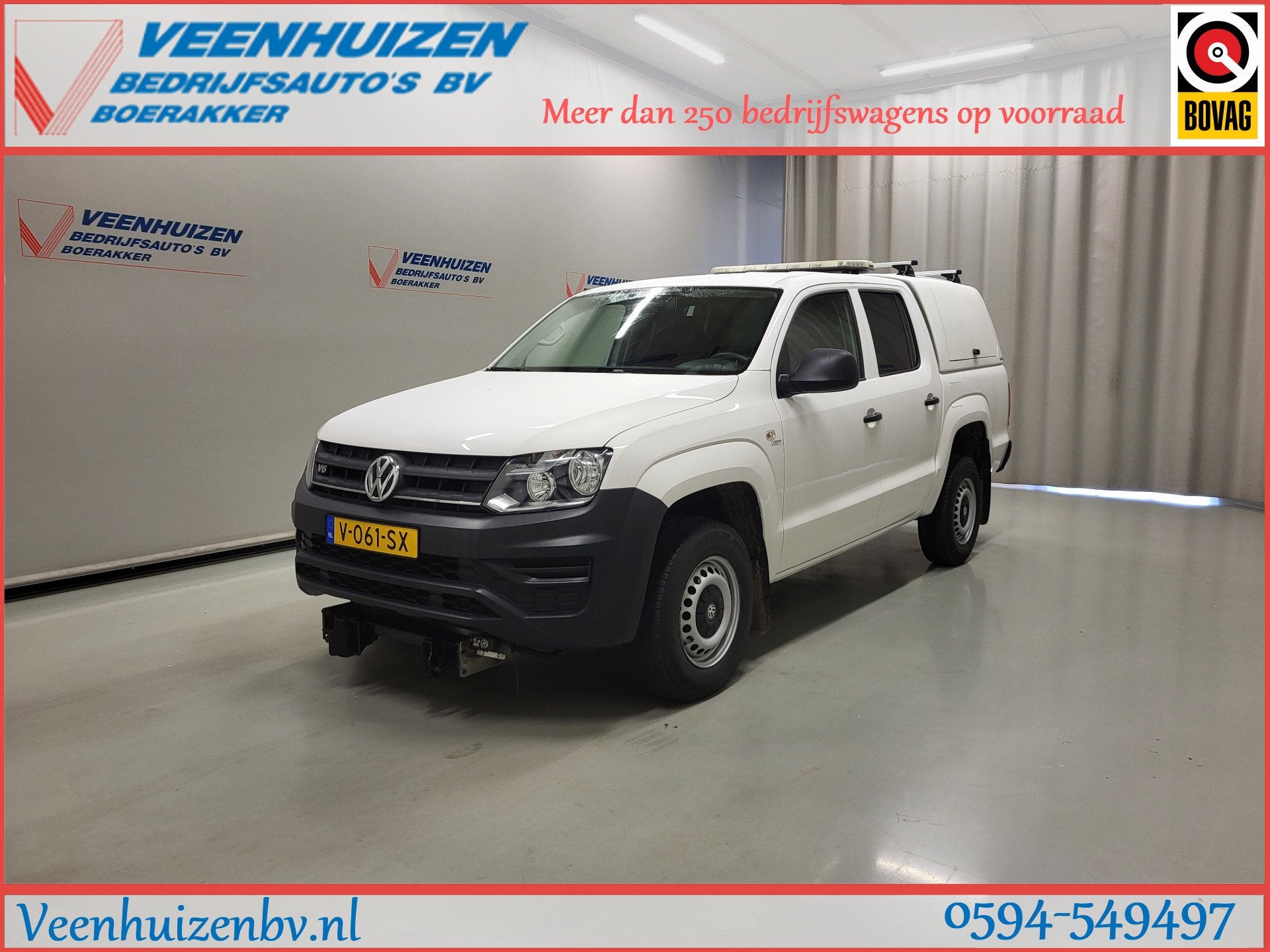 Volkswagen Amarok 3.0TDI Pickup Euro 6! (bj 2018), Achterwielaandrijving, Gebruikt, Euro 6, 3000 kg