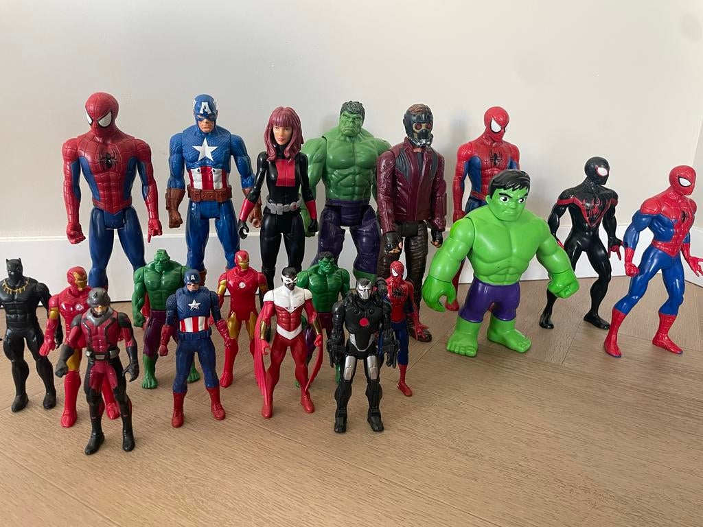 Spiderman en marvel actiefiguren en speelgoed superhelden, Ophalen, Gebruikt