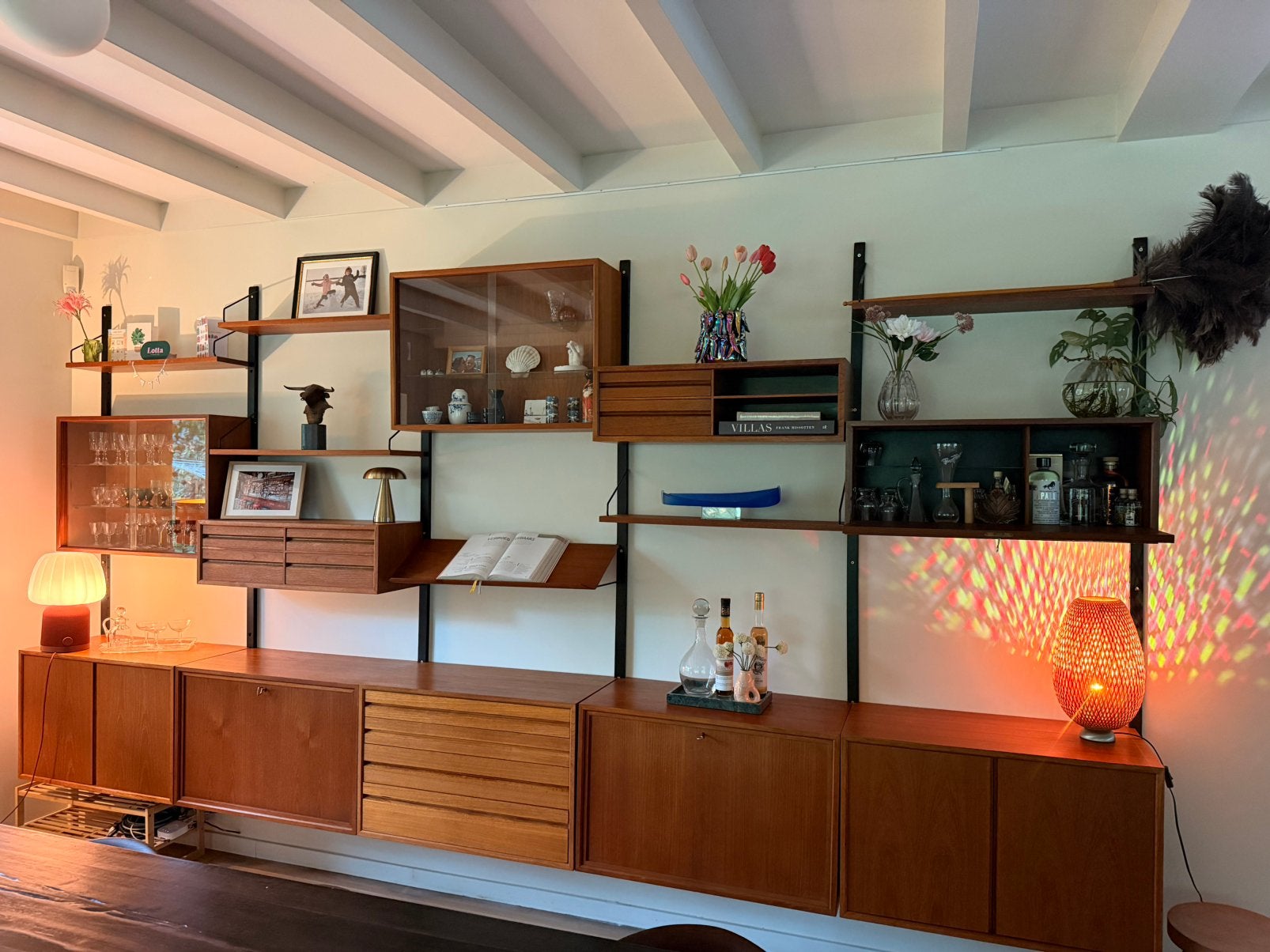 Poul Cadovius by Royal System vintage modulair wandsysteem, 200 cm of meer, 300 cm of meer, Ophalen of Verzenden, 25 tot 50 cm