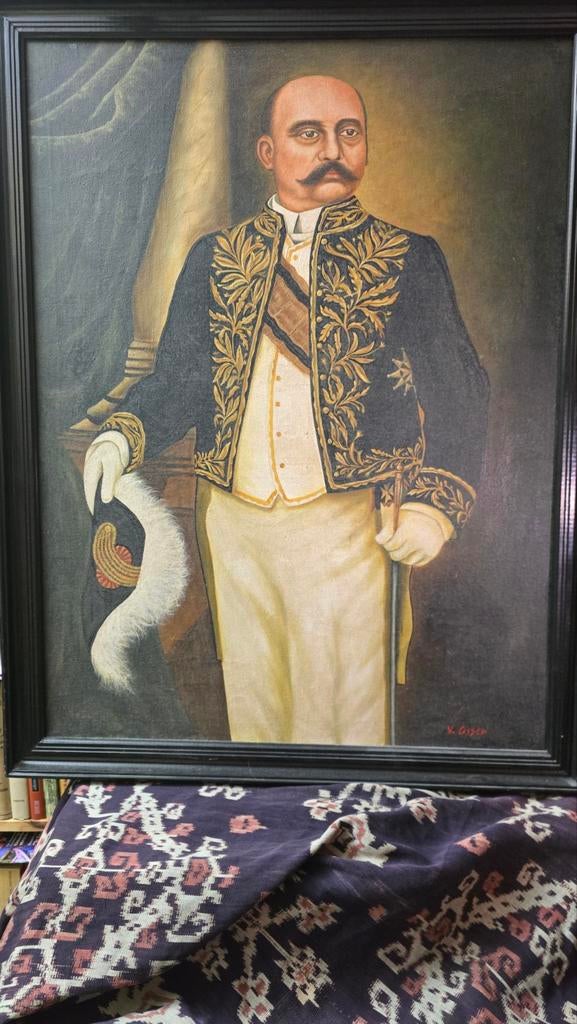 Schilderij van Heutz staatsieportret, Antiek en Kunst, Ophalen of Verzenden