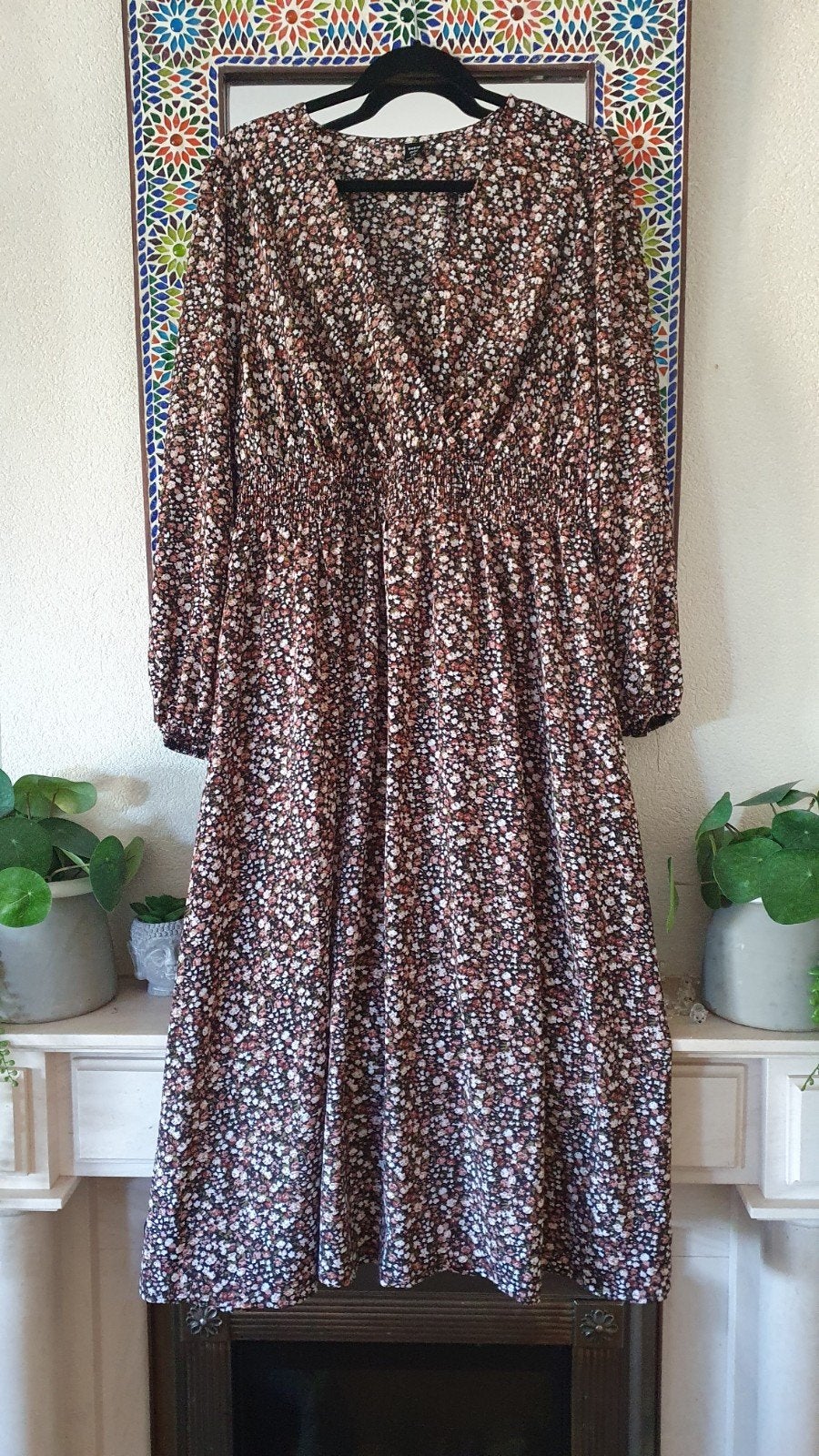 Shein prachtige lange jurk maat XL, Kleding | Dames, Ophalen of Verzenden, Zo goed als nieuw, Maat 46/48 (XL) of groter, Onder de knie