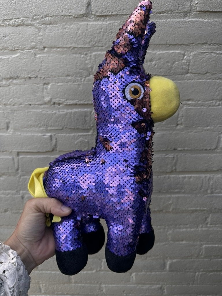 Supply Llama (Loot Llama) Fortnite knuffel met sequins, Paars, Overige typen, Zo goed als nieuw, Verzenden