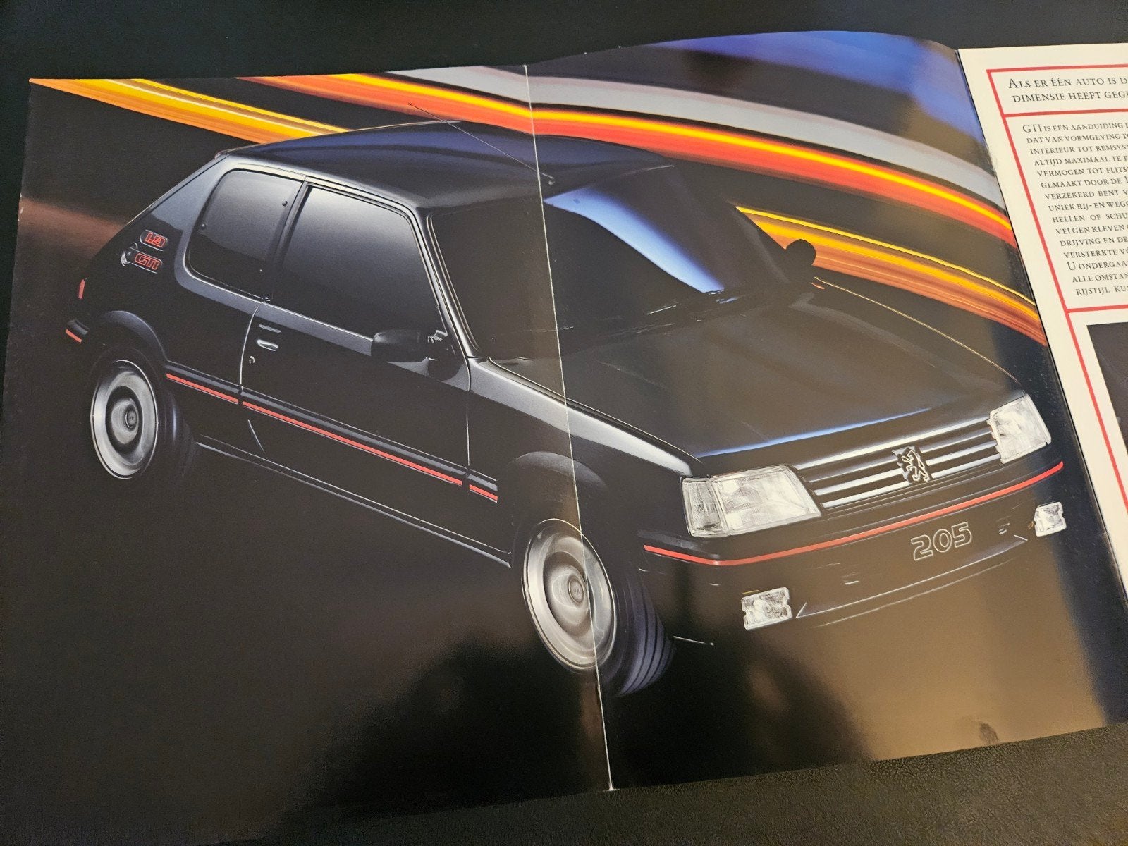 Brochure Peugeot 205 GTi 1993, Ophalen of Verzenden, Zo goed als nieuw, Peugeot